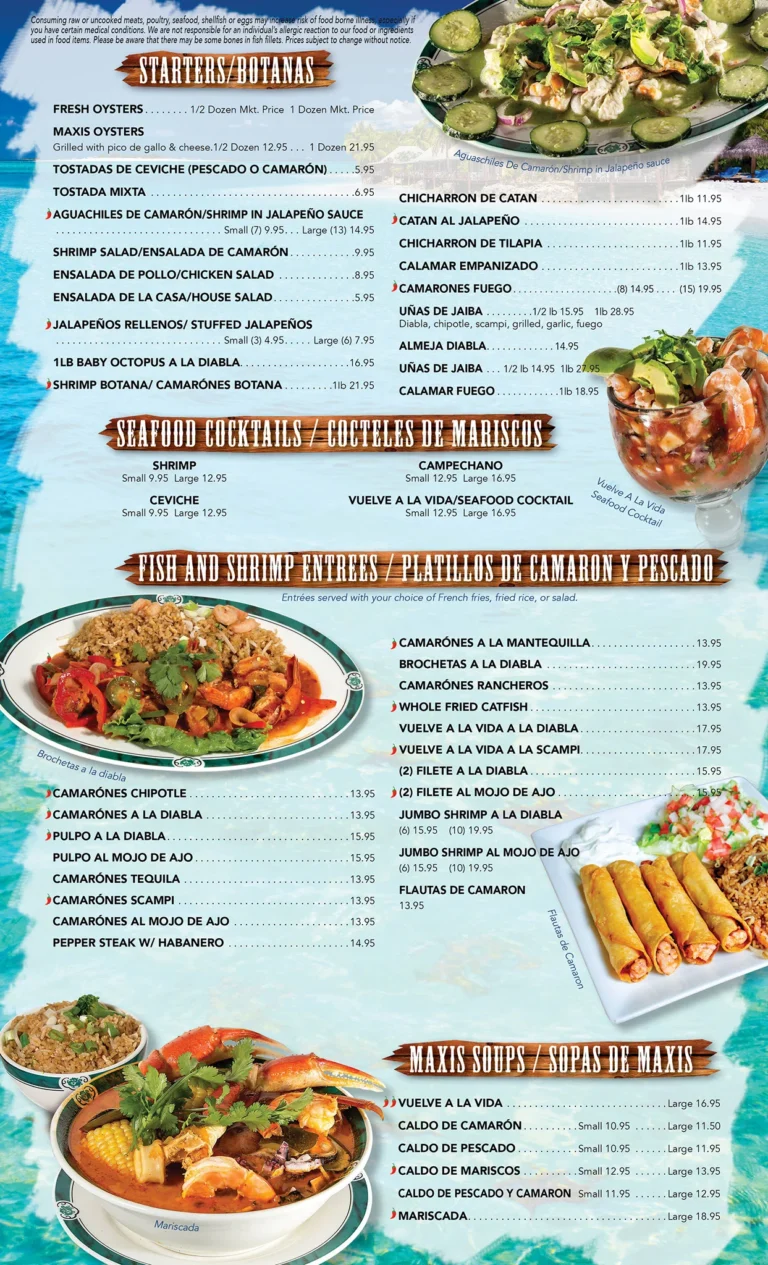 Maxi’s Menu & Updated Prices in South Africa 2024