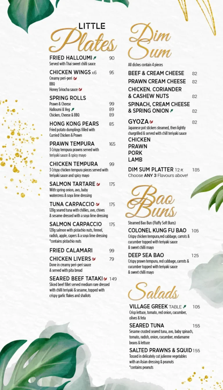 Cowfish Menu & Updated Prices in South Africa 2024