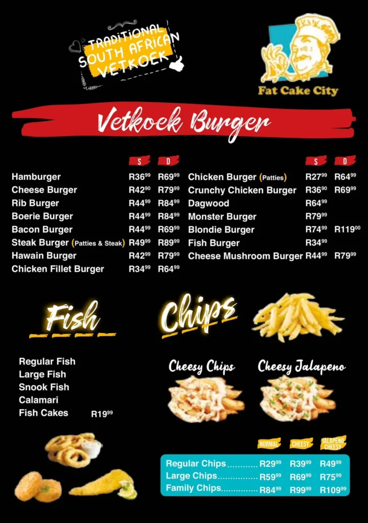 Fat Cake City Sandwiches Menu