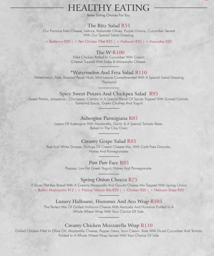 le kreamery Dessert Menu